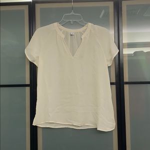 Short Sleeved Cream Blouse